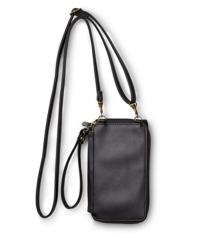 Denver Hayes Women's Crossbody Wallet with Phone Pocket Marks