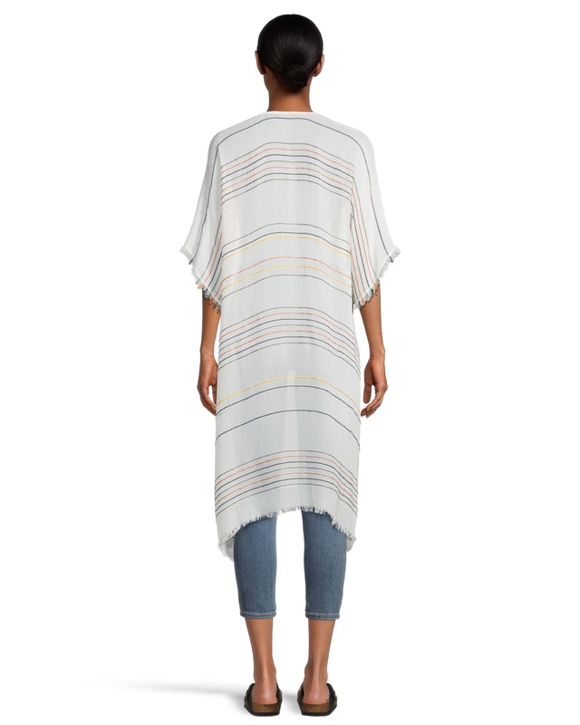 FarWest Women's Striped Ruana Frayed Edge | Mark's
