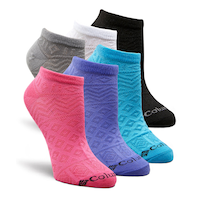 Chaussettes invisibles en filet à motif pour femmes, Columbia, paquet de 6&nbsp;paires