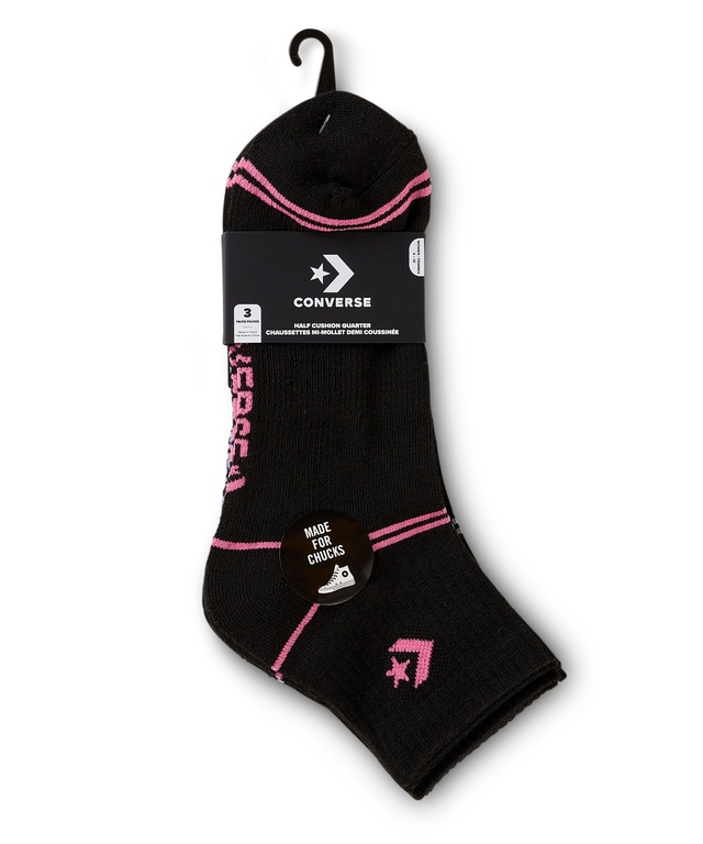 Women's 3 Pack Short Quarter Crew Socks with Arch Support Marks