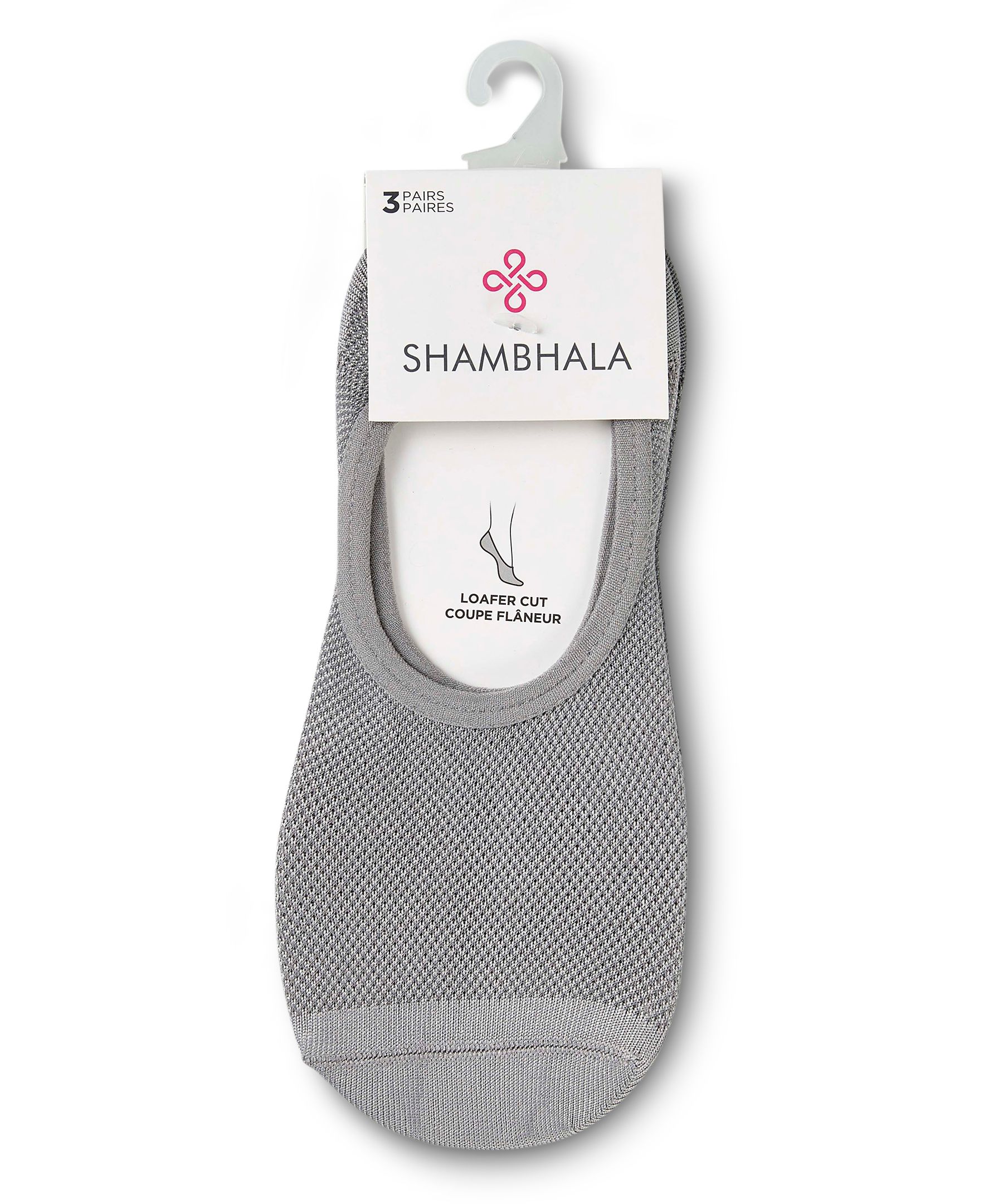 Chaussettes doublures sport Shambhala en filet, pour femmes, paquet de 3&nbsp;paires