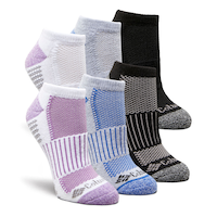 Columbia Women's 6 Pack Athletic Moisture Guard No Show Socks Front_Three_Fourths_Angled_Right
