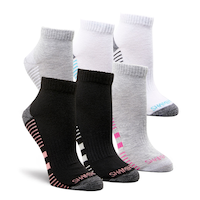 Chaussettes basses pour femmes, Shambhala, paquet de 6 paires Front_Three_Fourths_Angled_Right