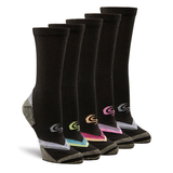 Mi-chaussettes de sport avec Moisture Guard pour femmes, Copper Sole, Extreme, paquet de 5&nbsp;paires Front_Three_Fourths_Angled_Right