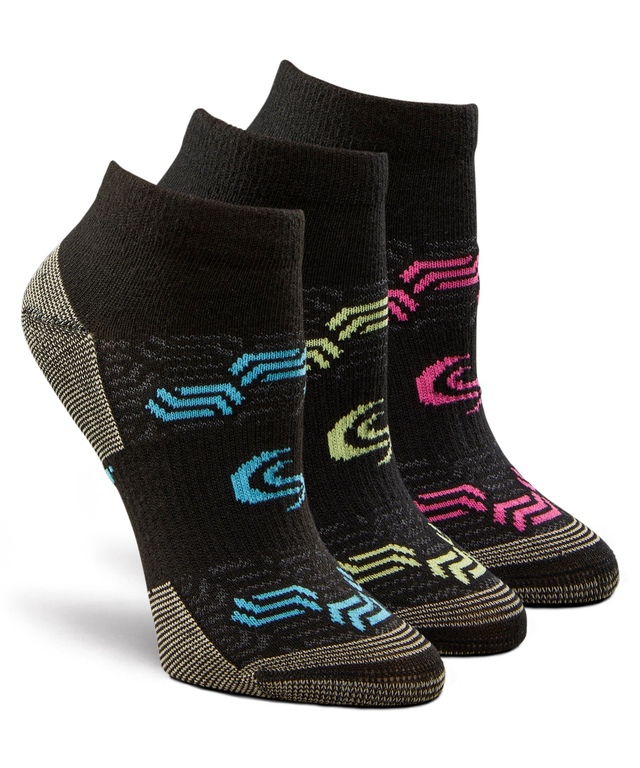 Copper Sole Women's 3 Pack Moisture Guard Extreme Athletic Low Cut Socks