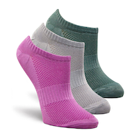 Chaussettes invisibles en microfibre pour femmes, Shambhala, paquet de 3 paires Front_Three_Fourths_Angled_Right