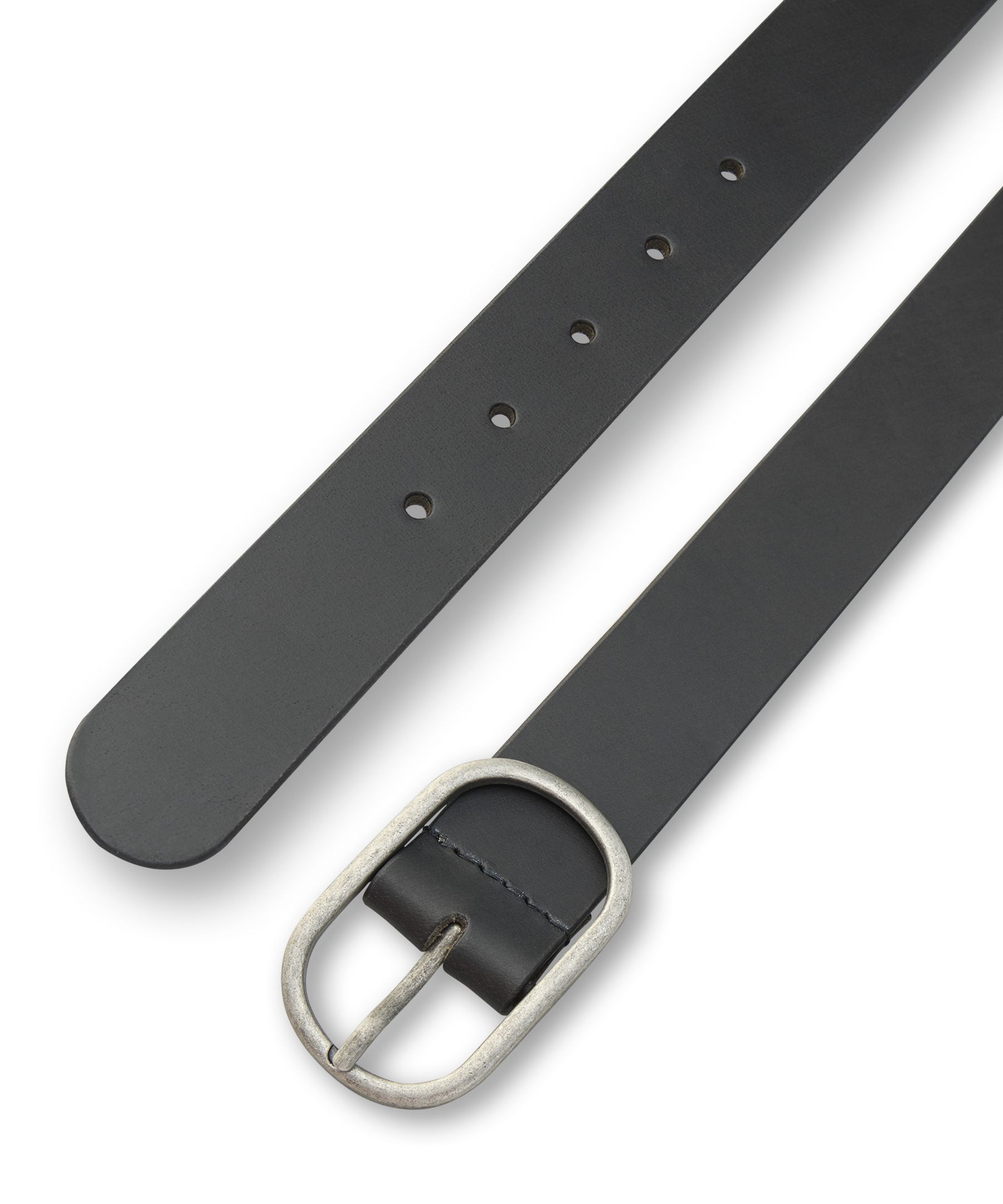 Ceinture en cuir à boucle ovale avec barre centrale pour femmes, Denver Hayes, 3,50&nbsp;cm (1&nbsp;3/8&nbsp;po)