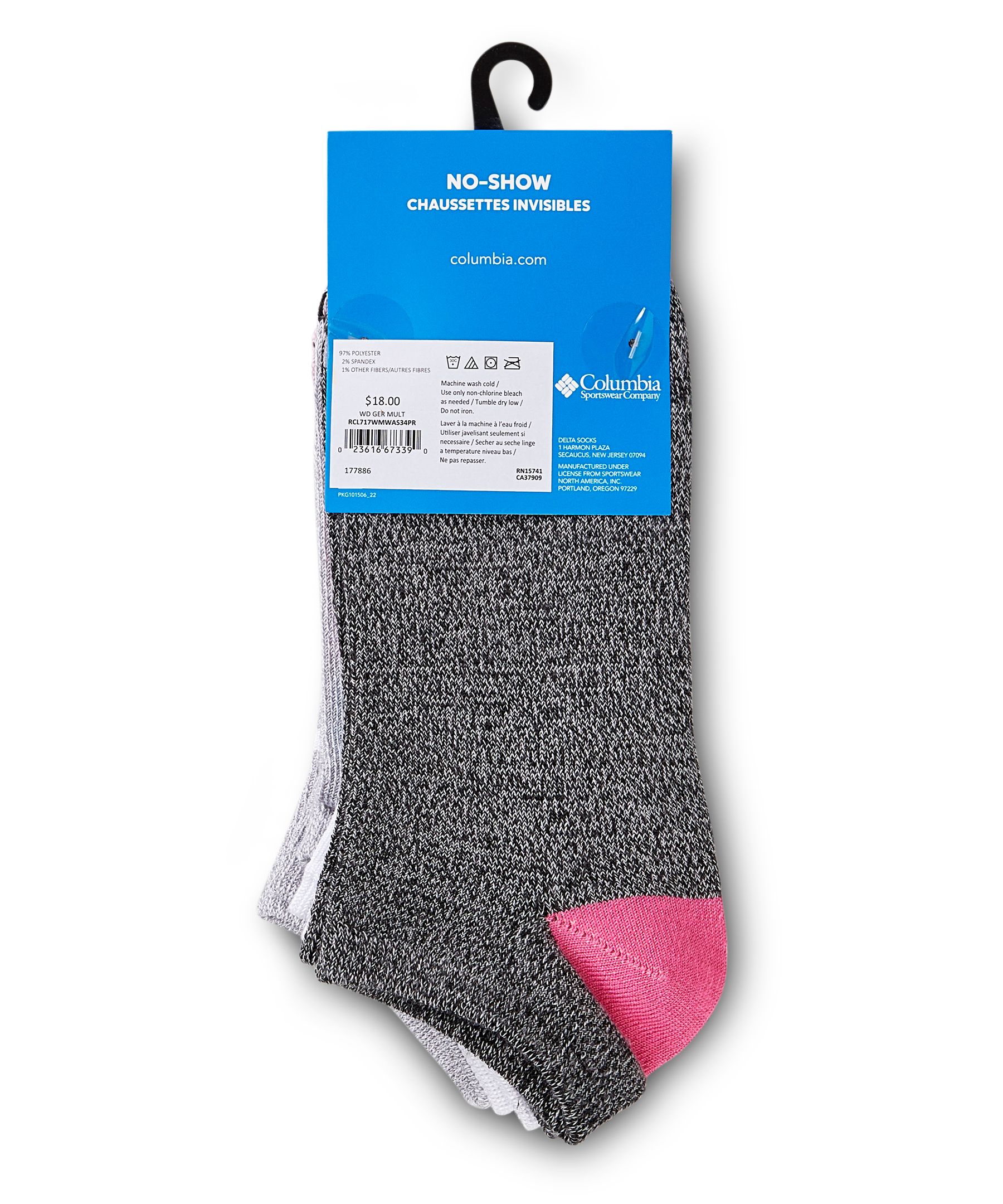 Women's 3+1 Pack Supersoft Colour Block No Show Socks