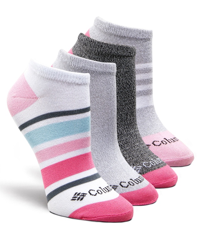 Chaussettes invisibles à bloc de couleur ultradouces pour femmes, Columbia, paquet de 3 paires + 1