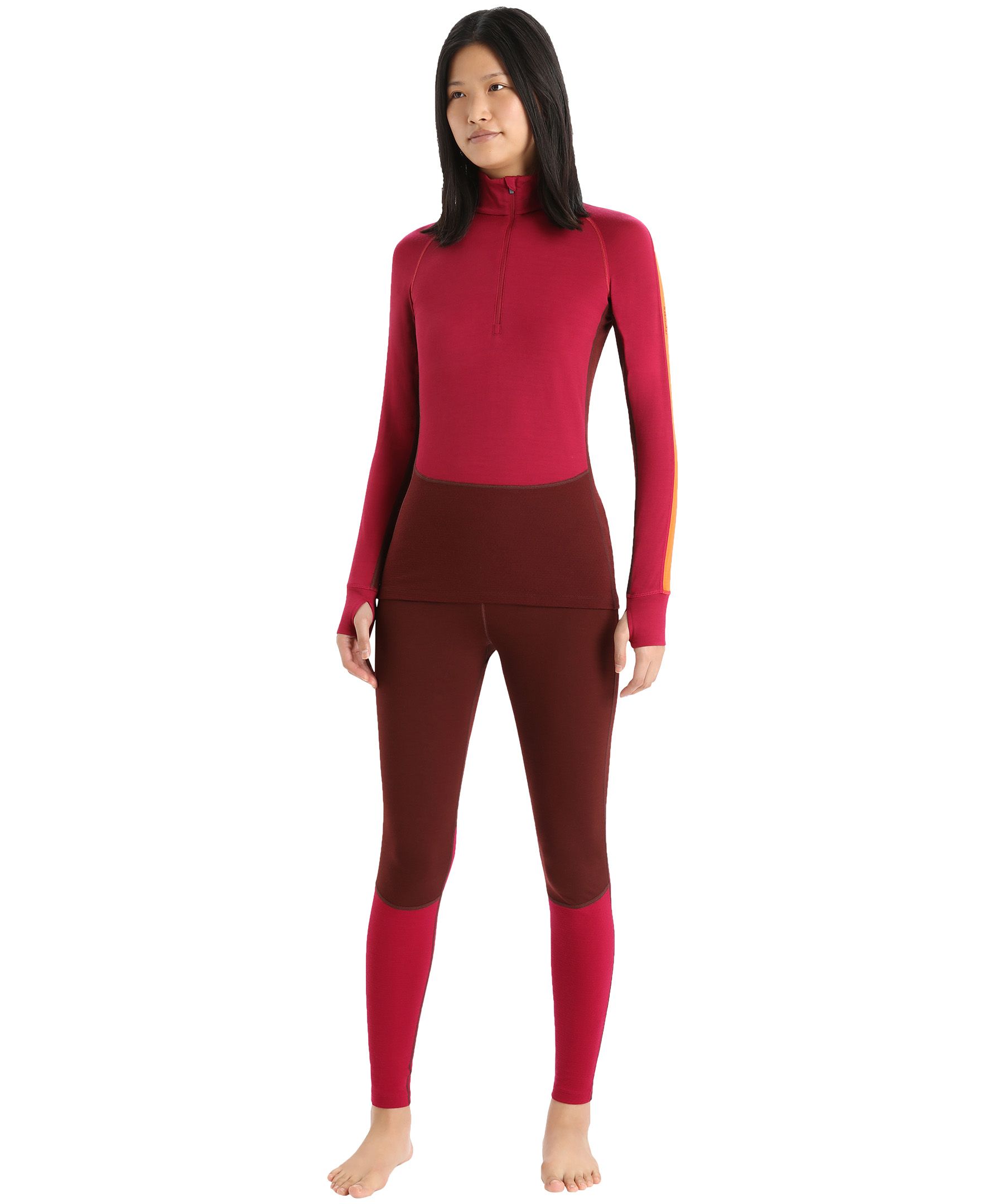 Haut couche de base à demi-fermeture à glissière et à manches longues pour femmes, 260&nbsp;Zoneknit, Icebreaker