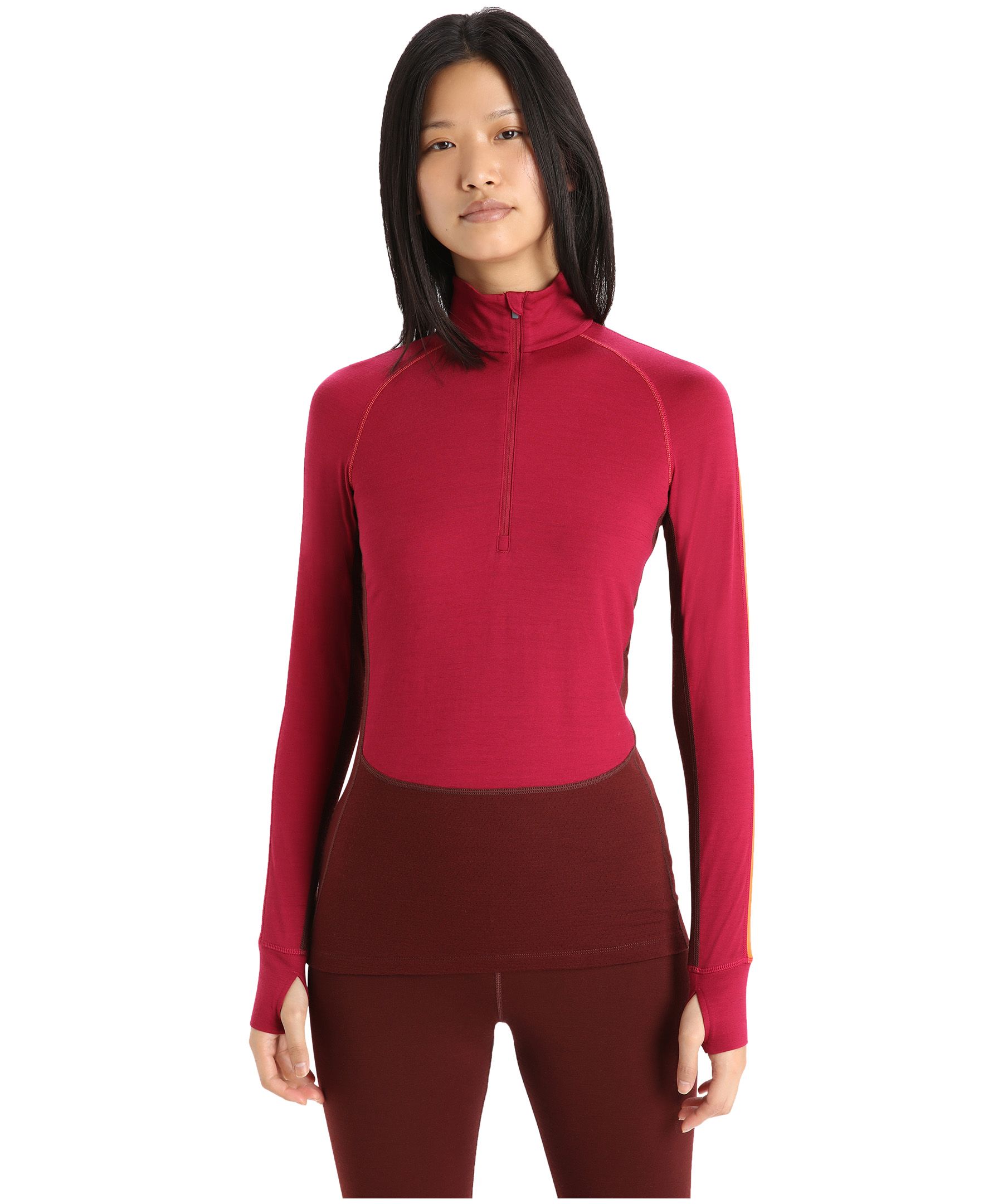 Haut couche de base à demi-fermeture à glissière et à manches longues pour femmes, 260&nbsp;Zoneknit, Icebreaker