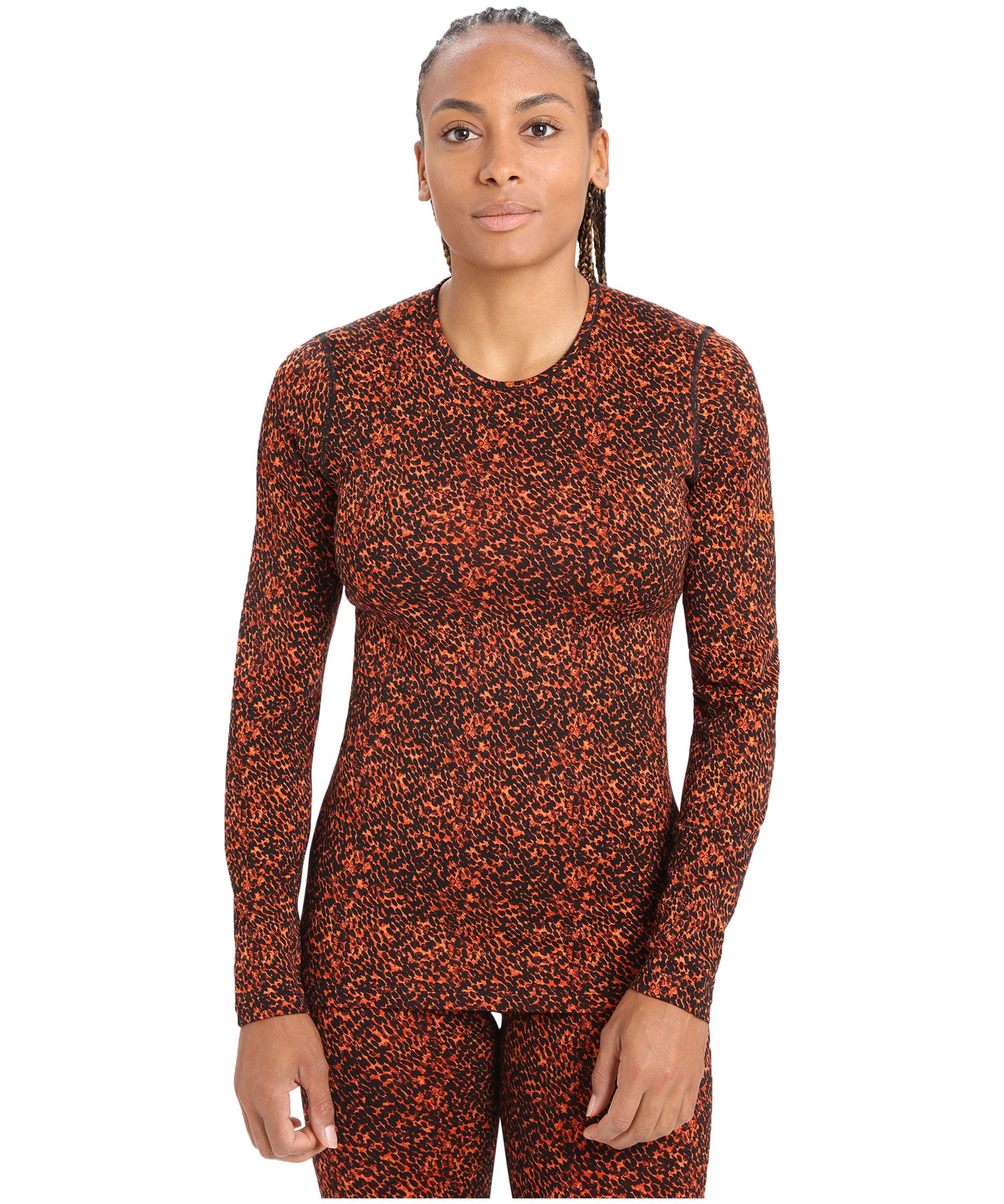 Haut couche de base à col ras du cou et à manches longues pour femmes, 200&nbsp;Oasis, Icebreaker