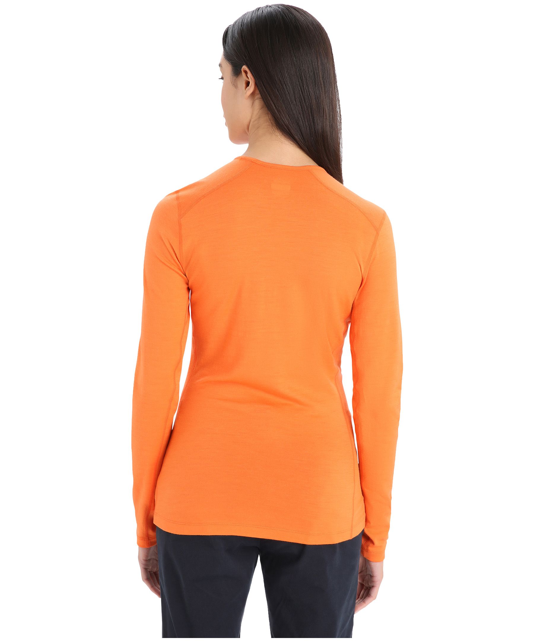 Icebreaker Women's 200 Oasis Ski Stripes Long Sleeve Crewe Top