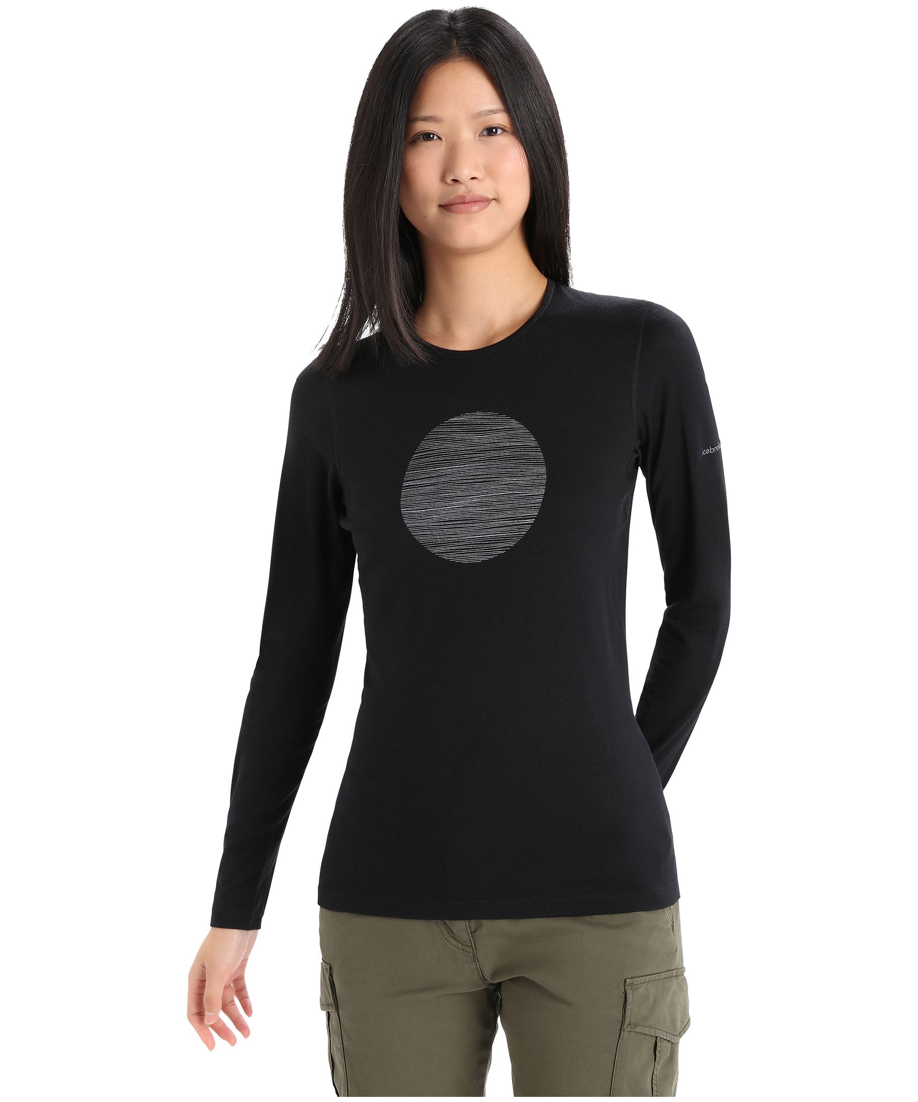 Icebreaker Women's 200 Oasis Ski Long Sleeve Crewe Top