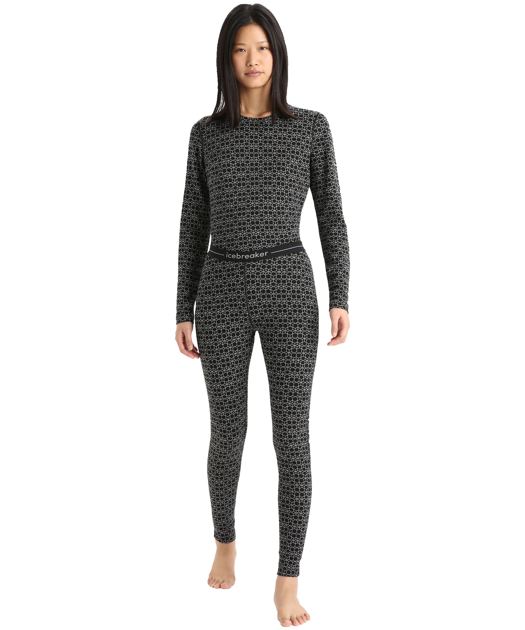 Icebreaker Women's 250 Vertex Base Layer Leggings - Alpine Geo