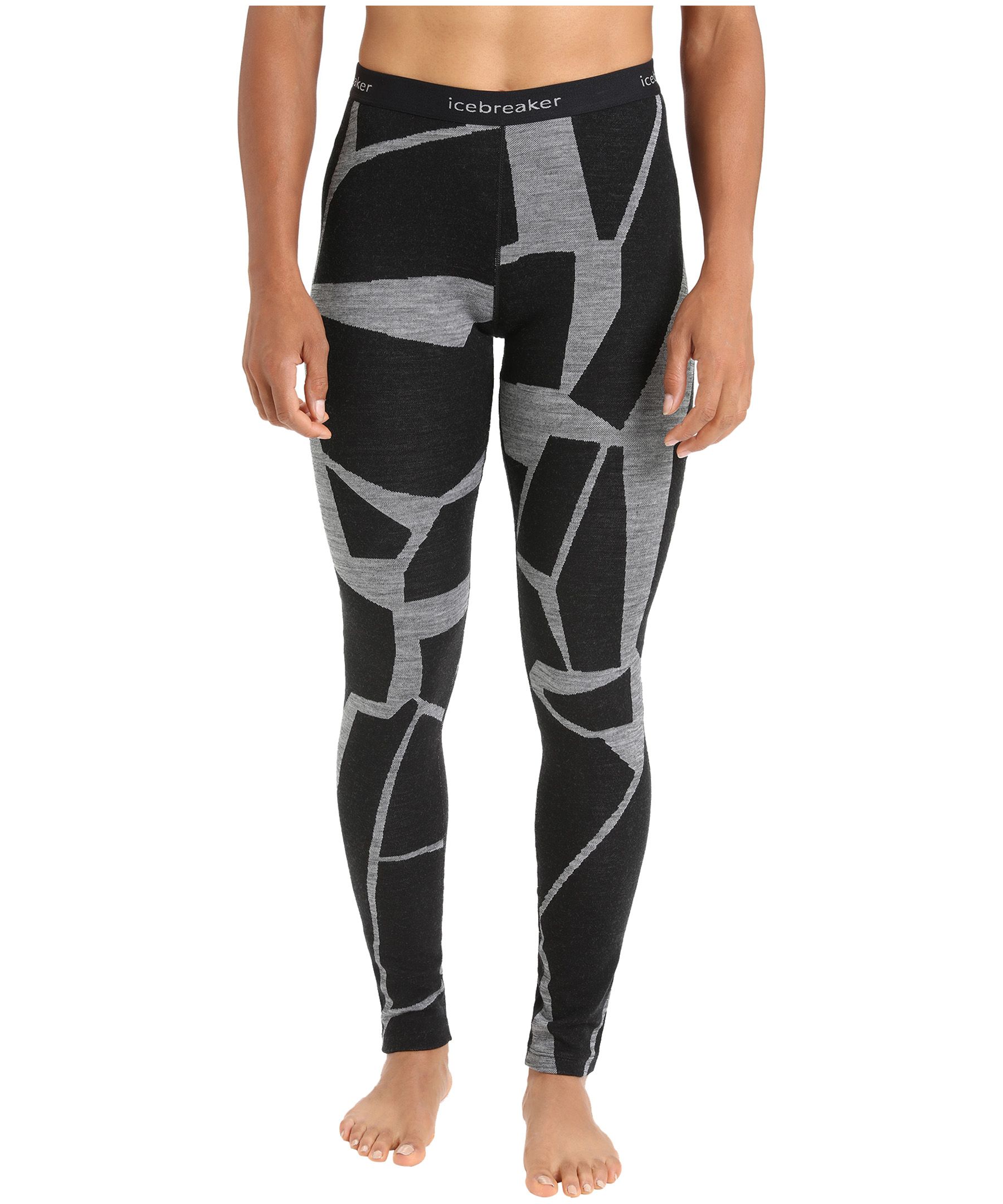 Icebreaker Women's 250 Vertex Base Layer Leggings Fractured