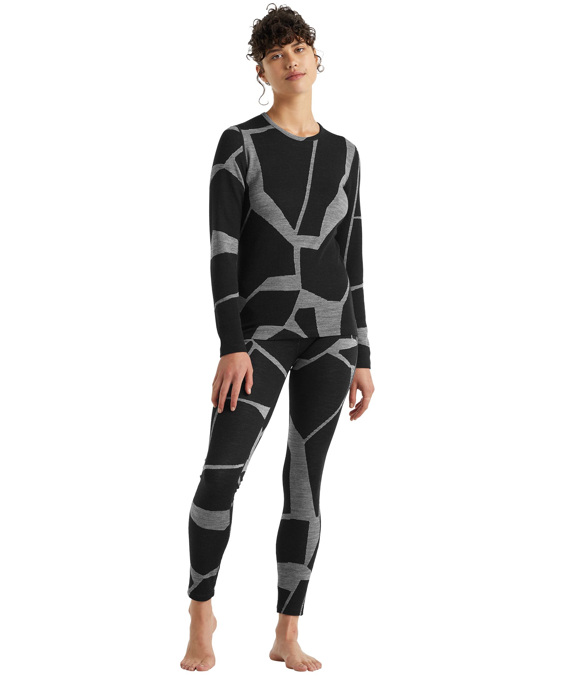 Icebreaker Women's 250 Vertex Base Layer Leggings - Fractured Landscapes
