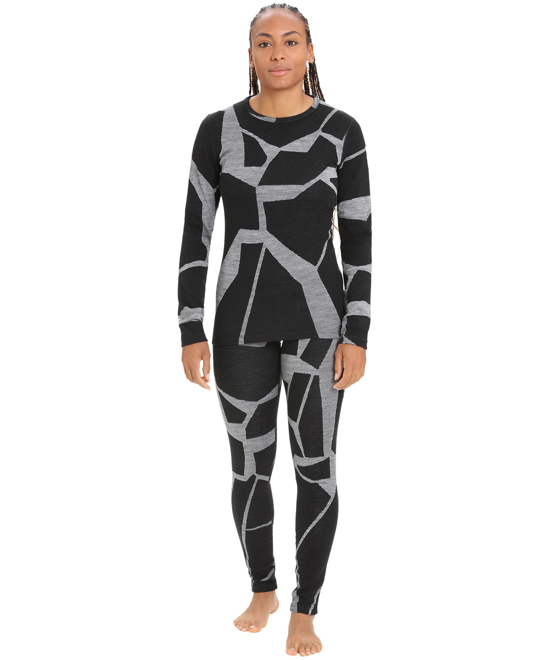 Icebreaker Women's 250 Vertex Base Layer Leggings - Fractured Landscapes