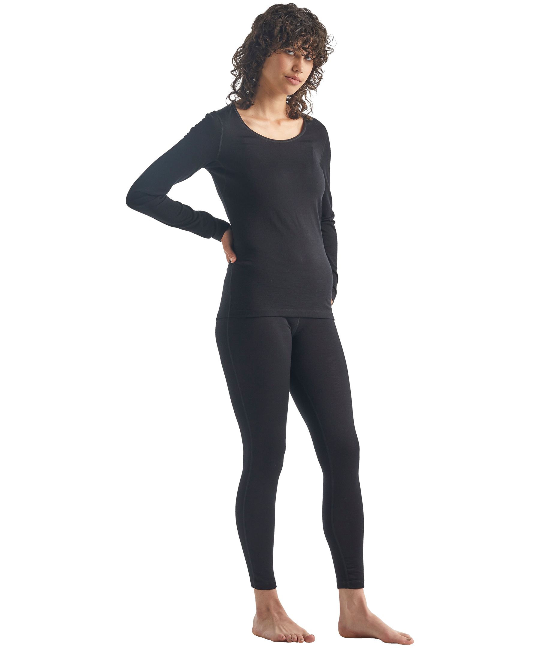 Haut couche de base à encolure échancrée et à manches longues pour femmes, 200&nbsp;Oasis, Icebreaker