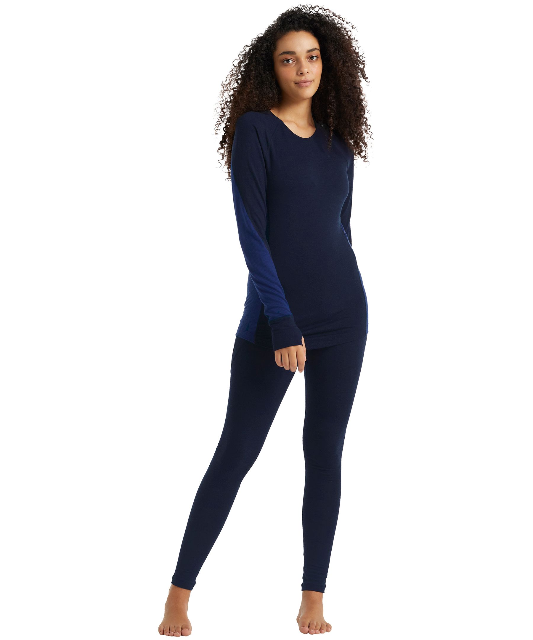 Haut couche de base à manches longues et à col ras du cou pour femmes, 260&nbsp;Zone