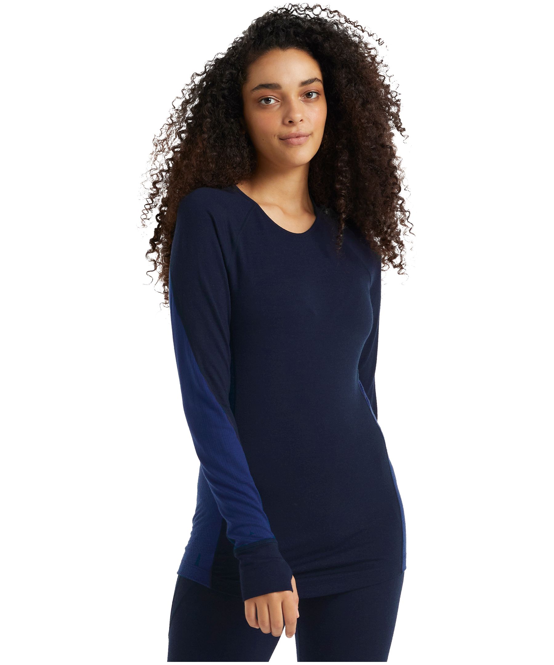 Haut couche de base à manches longues et à col ras du cou pour femmes, 260&nbsp;Zone