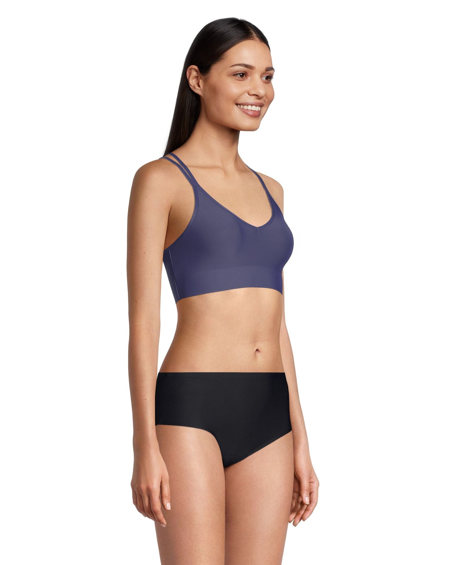 Denver Hayes Women's Invisible Mesh Wireless V Neck Bralette