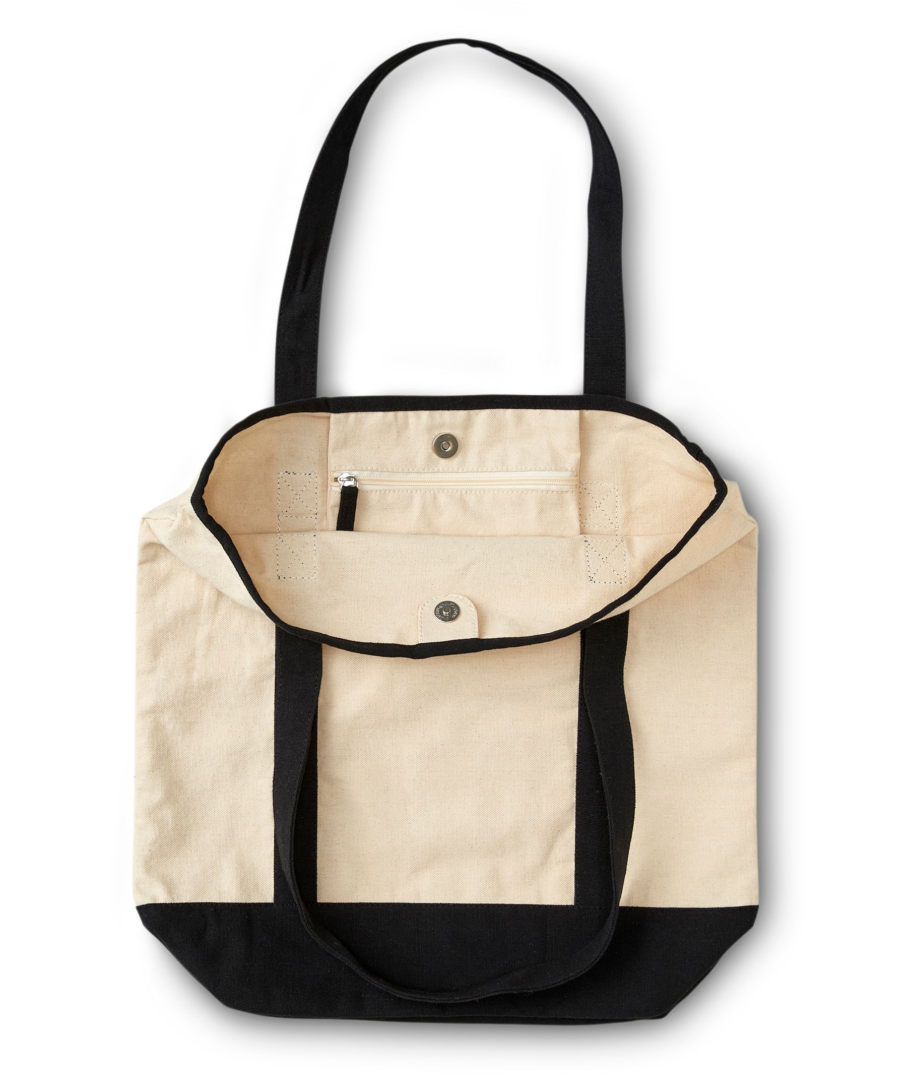Denver Hayes Women's Canvas Tote Bag With Pockets