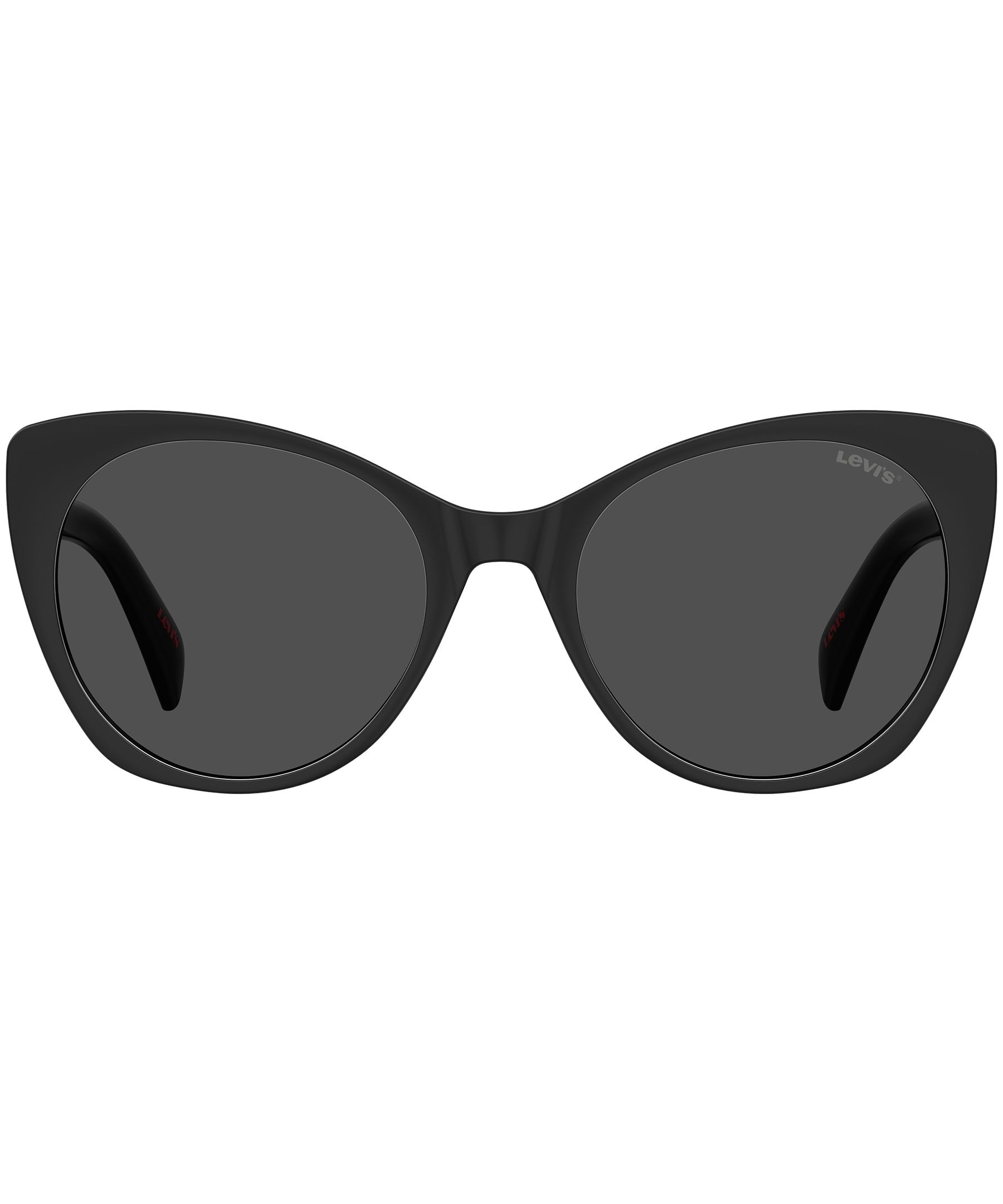 Women's Plastic Framed Sunglasses - Black Front_Flat
