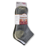 Copper Sole Women's 4 Pack Copper Ion Technology Athletic Ankle Socks Front_Angled_Right