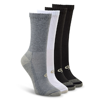 Copper Sole Women's 4 Pack Copper Ion Technology Athletic Crew Socks Front_Angled_Right