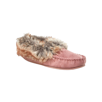 WindRiver Women's Faux Fur Trimmed Slippers