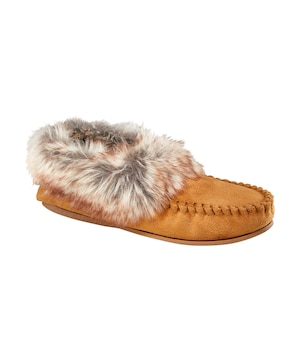 WindRiver Women's Faux Fur Trimmed Slippers