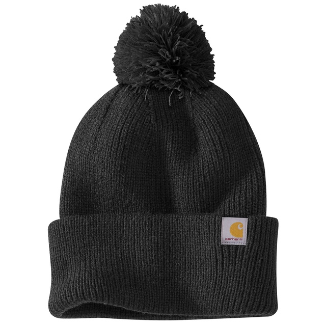 Bonnet à revers avec pompon en tricot pour femmes, Carhartt