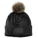 Carhartt Women's Rib Knit Pom-Pom Beanie Front_Flat