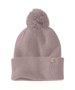 Bonnet à revers avec pompon en tricot pour femmes, Carhartt