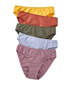 AAOMASSR 5 Pack Women's High Waisted Cotton Underwear No Muffin Top Comfy  Briefs Soft Stretch Ladies Panties 