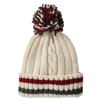 WindRiver Women's Heritage Traditional Pom Cuff Toque Front_Flat