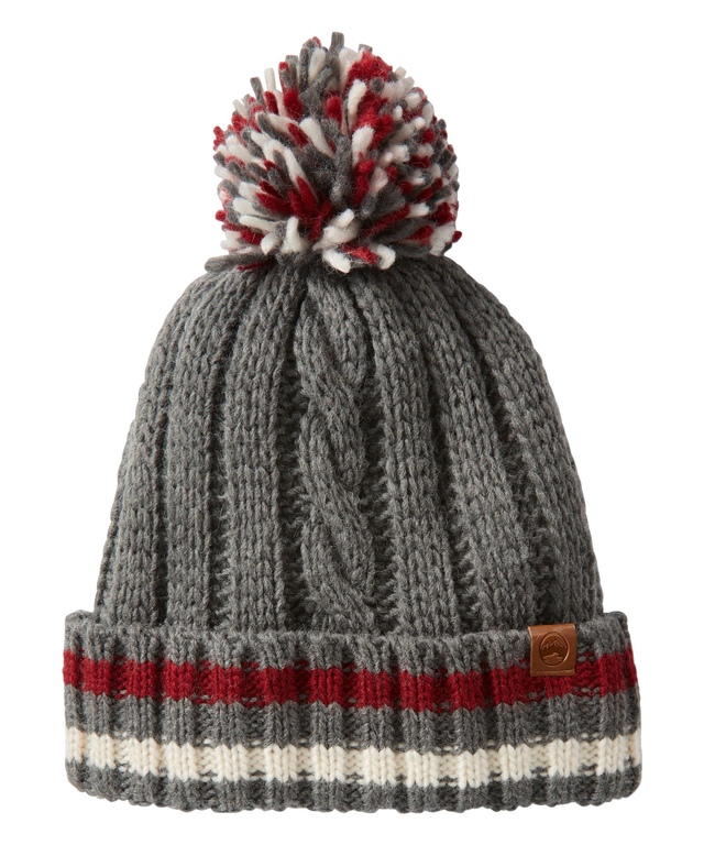 Tuque à revers avec pompon traditionnelle pour femmes, Heritage, WindRiver