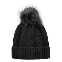 Tuque à revers traditionnelle avec pompon pour femmes, Heritage, WindRiver Front_Flat