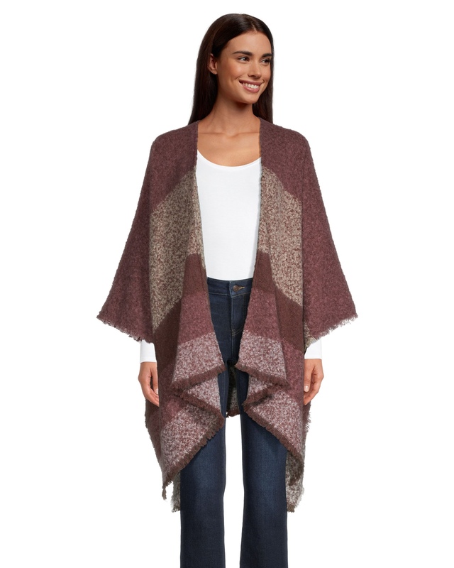 Denver Hayes Women's Fringe Shawl Ruana