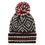 Tuque nordique à revers avec pompon pour femmes, Heritage, WindRiver Front_Flat