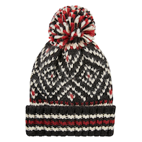 WindRiver Women's Heritage Nordic Cuffed Pom Toque Front_Flat
