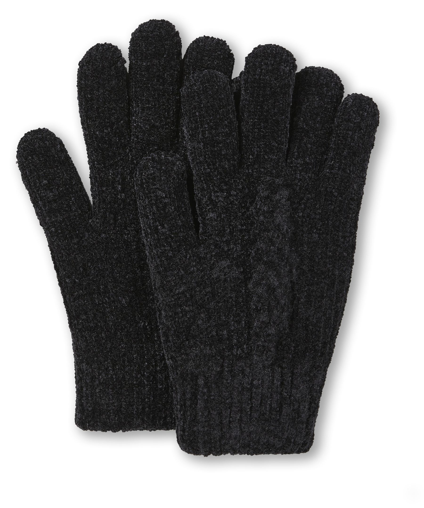 Gants D'hiver Ultra Doux Pour Femmes - Tissu Synthétique, écran Tactile - Taille Unique - Noir