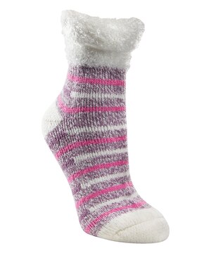 WindRiver Women's Feather Cuff T-Max Heat Home Socks