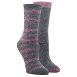 Chaussettes de plein air rayées WindRiver T-MAX pour femmes, paquet de 2&nbsp;paires