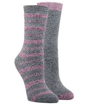 Chaussettes de plein air rayées WindRiver T-MAX pour femmes, paquet de 2&nbsp;paires