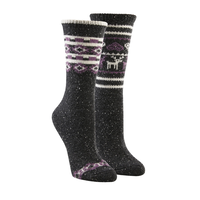 Chaussettes décontractées WindRiver T-MAX en tweed avec imprimé, pour femmes, paquet de 2&nbsp;paires