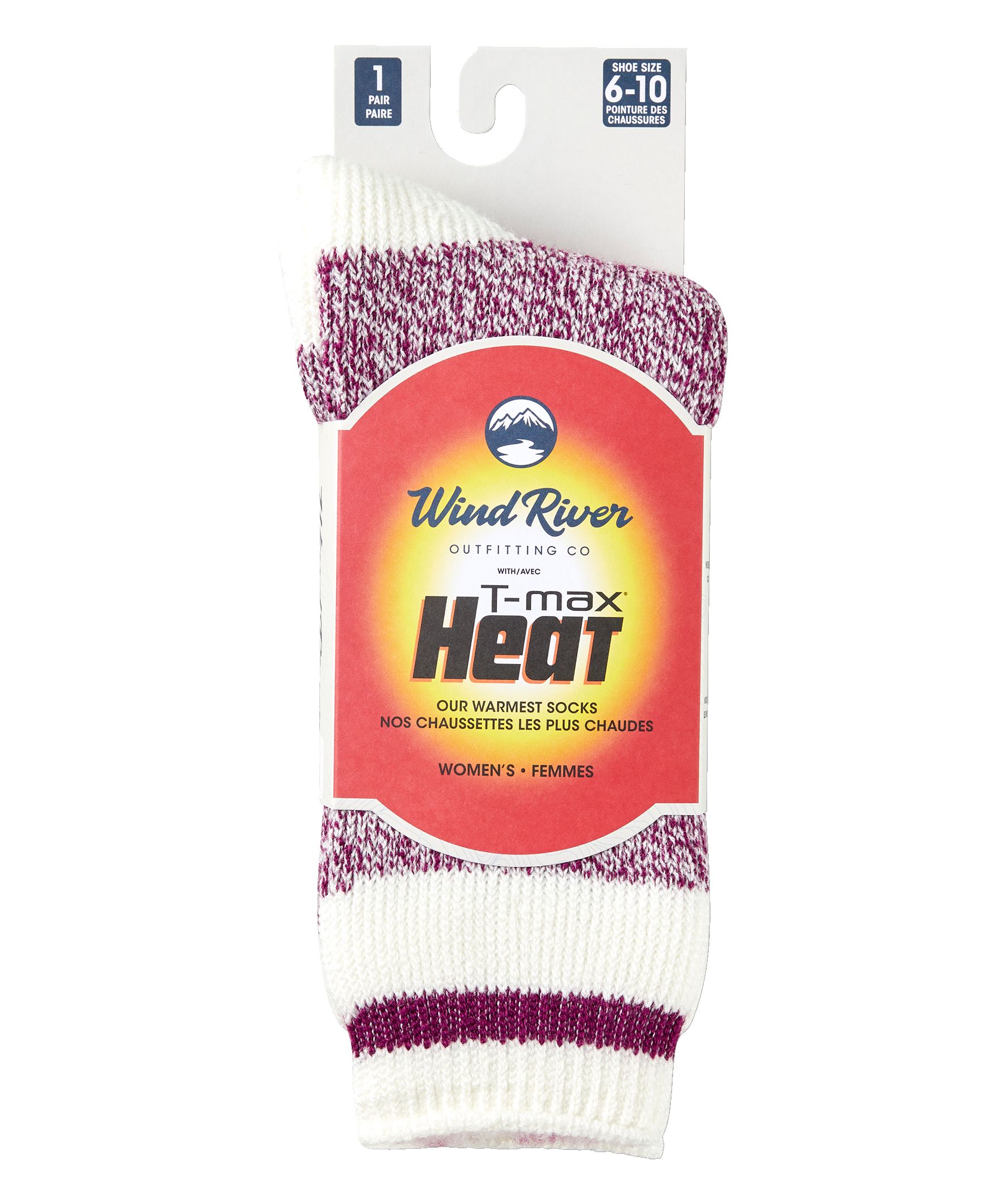 WindRiver Women's Twist Knit Thermal T-Max Heat Crew Socks | Marks