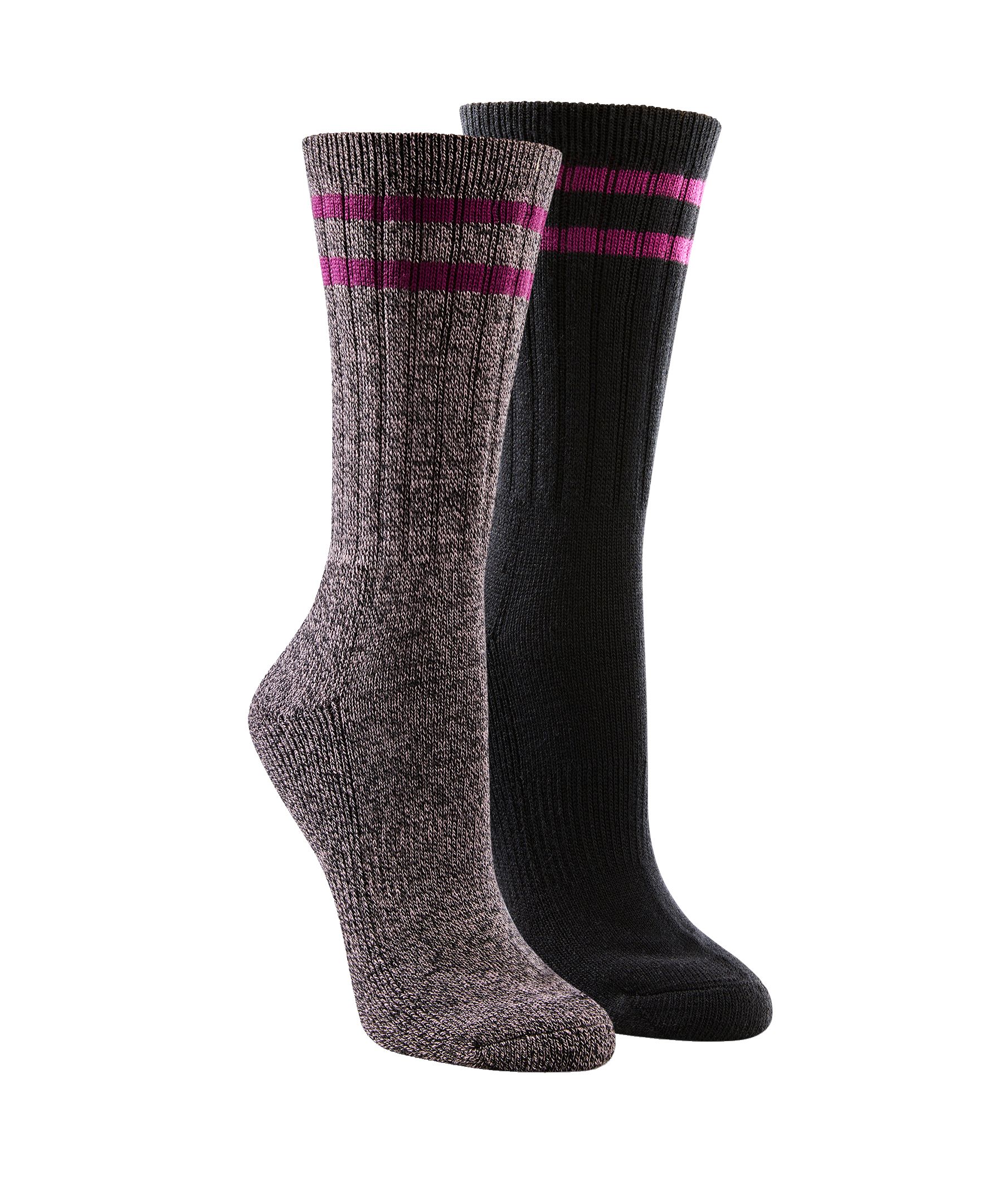 WindRiver Women's 2 Pack Super Soft Thermal Quad Comfort Boot Socks