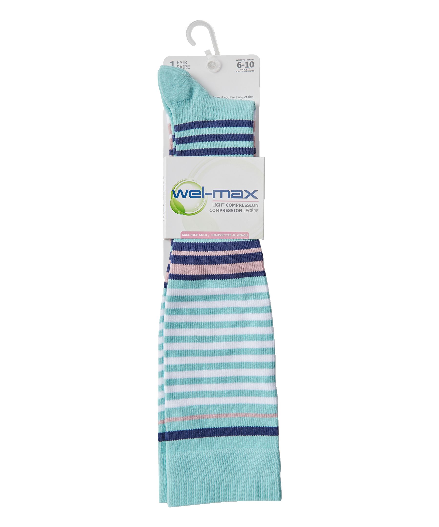 Wel-max Women's Light Compression Knee Length Socks